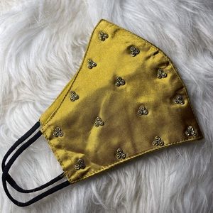 Luxury Hand embroidered Satin and Velvet Face Masks.